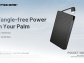 Nitecore präsentiert die Powerbank Pocket10000 mit USB-C-Kabel. (Bildquelle: Nitecore)
