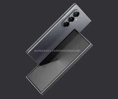 Das Samsung Galaxy Z Fold7 soll ein wesentlich dünneres Gehäuse erhalten. (Bildquelle: @OnLeaks / Android Headlines)