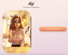 Der Avatar der AI Girlfriend App wurde mit Hilfe von Pixar-Artists designed (Bild: Digi)