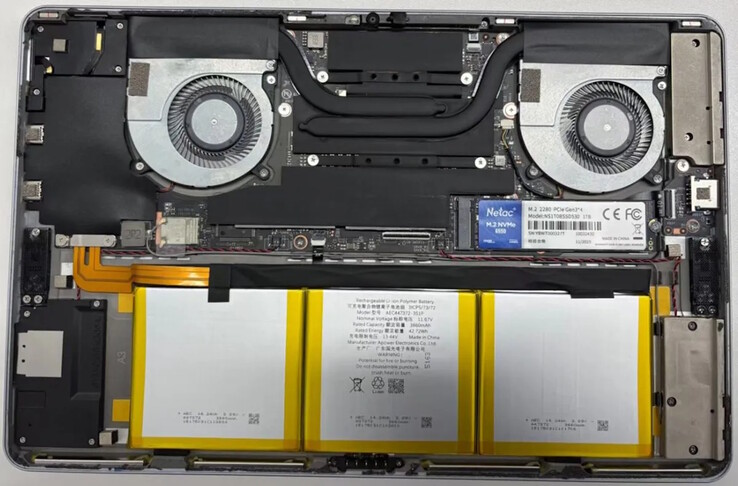 Die SSD lässt sich wechseln, der Arbeitsspeicher nicht