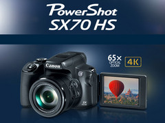 Superzoomkamera Canon PowerShot SX70 HS vorgestellt.