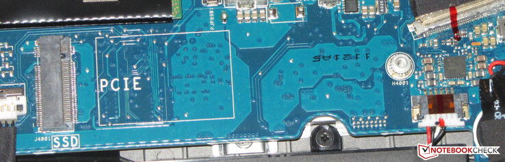 Ein zweite NVMe-SSD könnte eingebaut werden.
