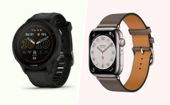 Garmin ist im High-End-Segment erfolgreicher als Apple, obwohl die Apple Watch zahlreiche Premium-Modelle bietet. (Bild: Garmin / Apple)