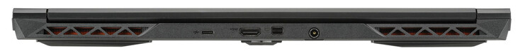 Rückseite: USB 3.2 Gen 2 (USB-C), HDMI, Mini Displayport 1.4, Netzanschluss