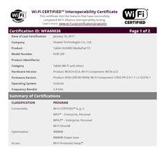 Honor: MediaPad 3 gesichtet