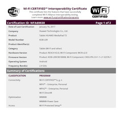 Honor: MediaPad 3 gesichtet