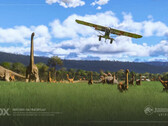 Jurassic World im Microsoft Flight Simulator 2024. (Bildquelle: Microsoft)