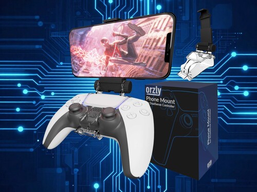 Orzly bietet ebenfalls eine Smartphone-Halterung für den PS5-Controller
