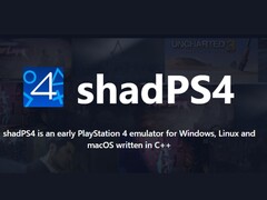 Screenshot der ShadPS4 Webseite
