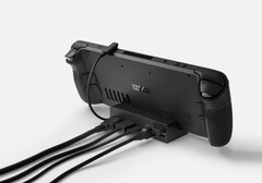 Die offizielle Docking-Station für das Steam Deck erhält schnellere USB-Ports, ein Launch-Datum fehlt aber noch. (Bild: Valve)