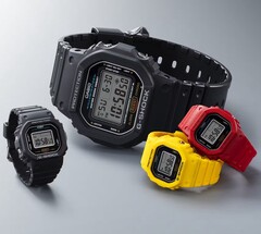 Die G-Shock Nano im Größenvergleich zur klassischen DW-5600. (Bildquelle: Casio)