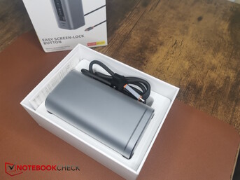 Direkt nach dem Öffnen der Box