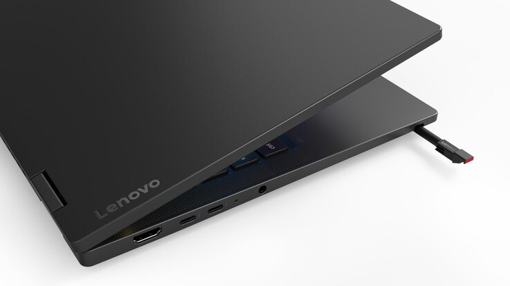 Das ThinkPad T14s 2-in-1 Gen 2 verfügt außerdem über einen integrierten Stifthalter. Magnetischer Stift separat erhältlich.