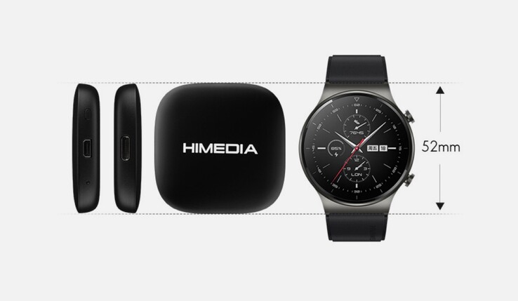 Die Huawei HiMedia Smart Box C1 ist in etwa so groß wie eine aktuelle Huawei-Smartwatch.