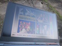 Im Freien an einem bewölkten Tag