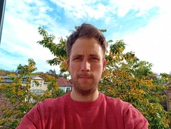 Aufnahme mit der Frontkamera des Outdoor-Tablets