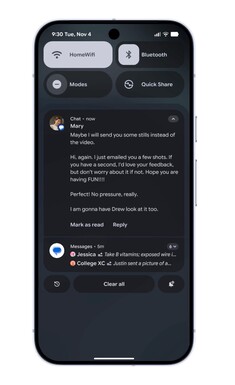 Lange Nachrichten können schon in der Push-Nachricht per KI zusammengefasst werden.