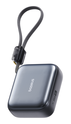 PicoGo AC22 Ultra Mini Power Bank with Built-in Cable 10000mAh 45W