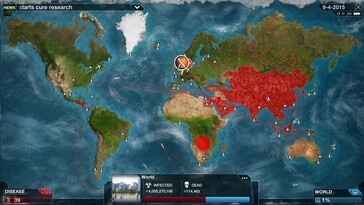 Im Bild: Ein Gameplay-Screenshot aus Plague Inc: Evolved.