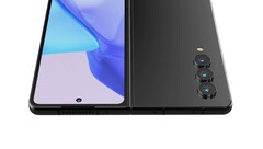Das Samsung Galaxy Z Fold4 soll laut aktuellem Leak eher der Kamera des Galaxy S22 ähneln als der des Galaxy S22 Ultra. (Bild: @OnLeaks)