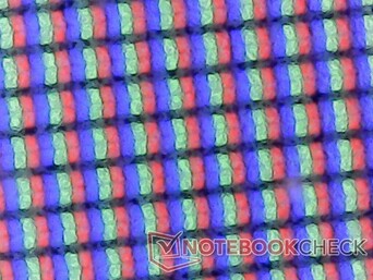 Das dicke Glas verschmiert ein ansonsten sehr scharfes Subpixel-Array