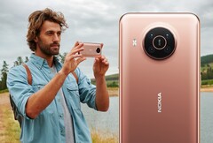 Das Nokia X20 bietet eine Quad-Kamera mit Zeiss-Optik im runden Kameramodul. (Bild: HMD Global)