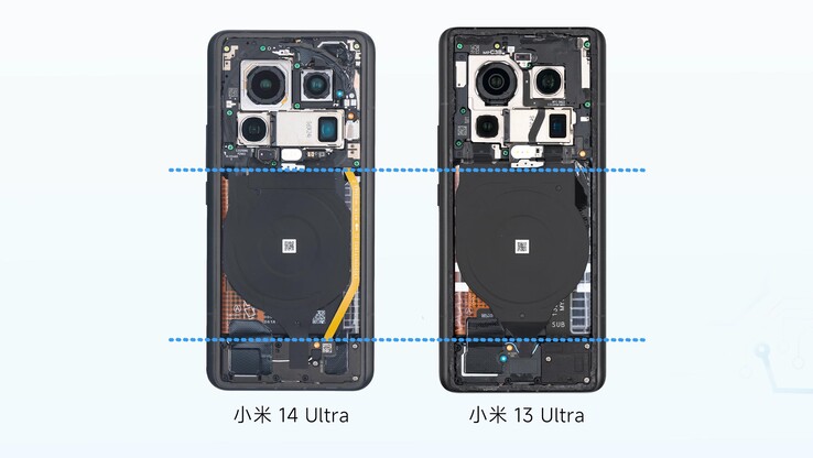 Xiaomi 14 Ultra und Xiaomi 13 Ultra sehen sich auch von innen auf den ersten Blick sehr ähnlich. (Bild: WekiHome)