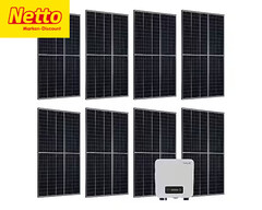 Netto bietet die Solaranlage "Juskys" mit 50 % Rabatt an (Bildquelle: Netto, bearbeitet)
