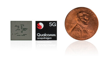 Qualcomm Snapdragon 765 5G vs. 1-Cent-Münze. (Quelle: Qualcomm)