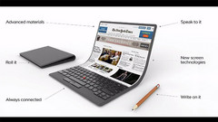 Lenovo: Futuristisches Laptop-Konzept mit flexiblem Display