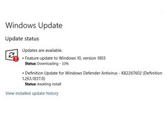 Windows Update verteilt bereits die nächste Windows-Version 1803 ... als Windows Insider im Slow-Ring.