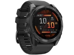 Die 51mm große Fenix 8 AMOLED Smartwatch ist nichts für zierliche Handgelenke (Bildquelle: Garmin)