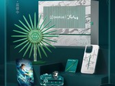 Die Box enthält fünf Sammlerstücke, darunter einen drehbaren Metallständer, der das Smartphone magnetisch hält