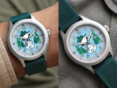 Der Timex-Schriftzug wurde nach unten links verschoben, vermutlich um Platz für das Motiv zu schaffen.