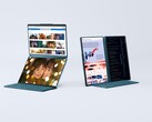 Das Lenovo Yoga Book 9i kombiniert eine faltbare Tastaturhülle mit einem Dual-Display-Tablet. (Bild: Lenovo)