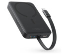 Die neue MagSafe Powerbank von Baseus hat auch ein USB-C-Kabel integriert. (Bild: Amazon)