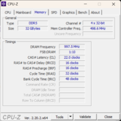 CPU-Z – Speicher