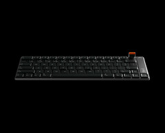 ie Tastatur wird aus einem einzigen Aluminiumblock CNC-gefräst und verfügt über einen abnehmbaren magnetischen Drehregler zur Lautstärke- und Mediensteuerung.