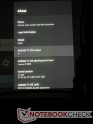 Der Mogo 2 Pro wird über Android 11 betrieben und hat während unseres Tests einige Updates erhalten. (Auf diesem Foto läuft der Projektor mit der sofort einsatzbereiten Version von Android TV 11).