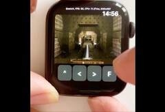 Der Shooter-Klassiker Quake kann jetzt auf der Apple Watch gespielt werden, wenn auch mit umständlicher Bedienung. (Bild: MyOwnClone, YouTube)