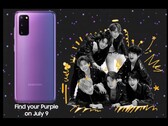 Samsung bringt ein violettes Galaxy S20+ und Galaxy Buds+ als BTS Special Edition. (Fan-Bild)