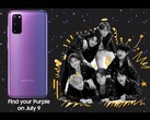 Samsung bringt ein violettes Galaxy S20+ und Galaxy Buds+ als BTS Special Edition. (Fan-Bild)