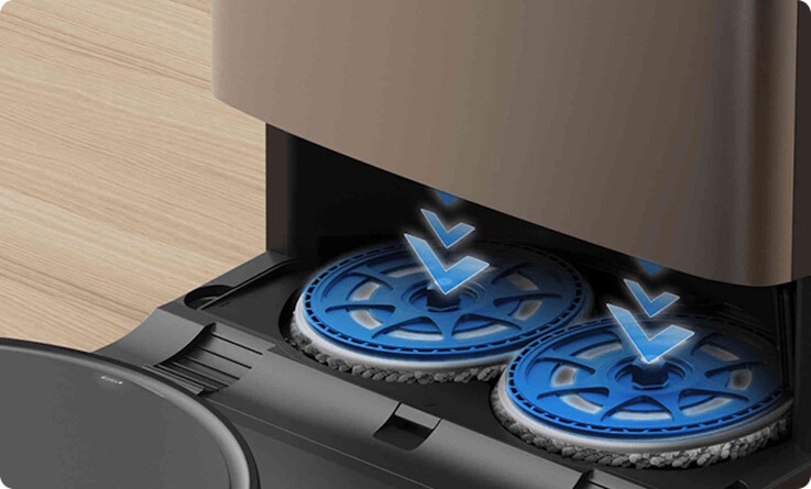 Die Wischmopps können automatisch abgeworfen werden (Bildquelle: TP-Link)