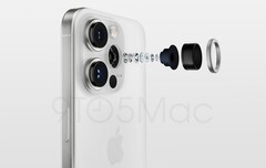 Das Apple iPhone 15 Pro Max soll erstmals eine Periskop-Tele-Kamera mit längerer Brennweite erhalten. (Bild: 9to5Mac)