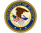 Das Logo des amerikanischen Justizministerium