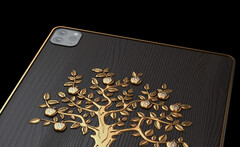 Das iPad Pro Grand Apple von Caviar ist mit über einem Kilogramm Gold und mit dutzenden Diamanten verziert. (Bild: Caviar)