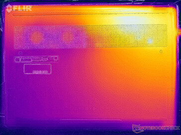 Oberflächentemperaturen Stresstest (Unterseite)