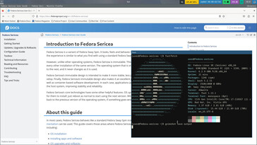 Fedora Sway Atomic nutzt den Tiling Window Manager Sway (Bild: Fedora).
