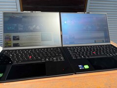 IPS (links) vs. OLED (rechts)