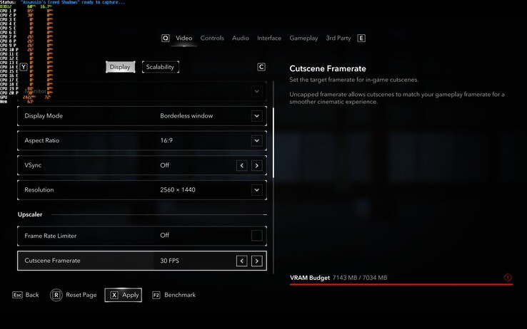 VRAM-Budget in Assassins Creed: Shadows schon in 1.440p Ultra überschritten - hier noch ohne spürbare Auswirkungen